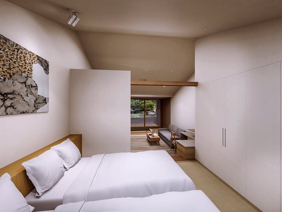 ROKA-Hotel, Naoshima, Zimmer. Foto: © ROKA NAOSHIMA