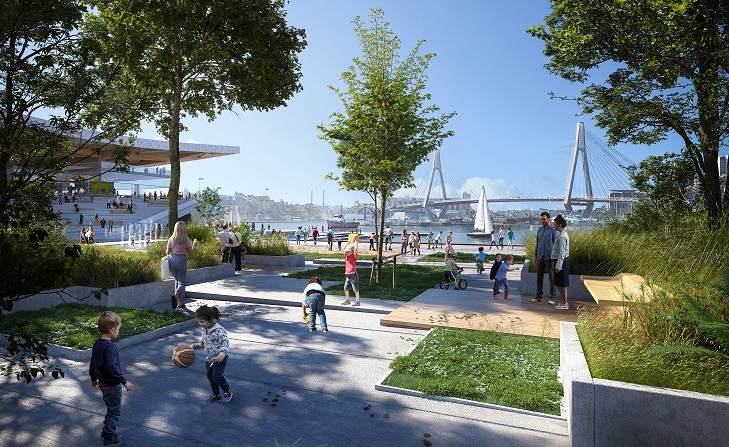SFM Stadtpark zur Blackwadttle Bay/Rendering