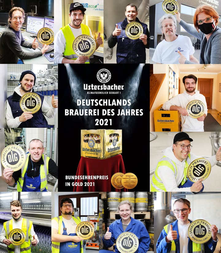 Die Bierbrauer des Jahres 2021. Collage: Brauerei Ustersbach